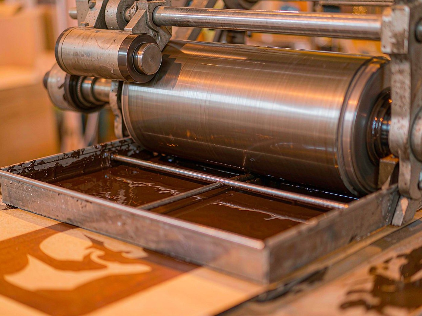 Low-migration eco printing ink on the press